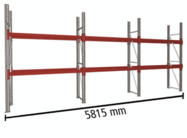 META Palettenregal MULTIPAL für 9 Paletten, 5815 mm breit, 3 Lagerebenen