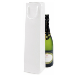 Lack Tasche für eine Flasche weiß