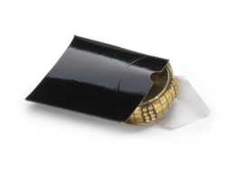 Lackpapier-Kissenverpackung schwarz 80 x 35 x 95 mm