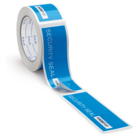 Sicherheitsklebeband nummeriert und vorgeschnitten RAJA - blau