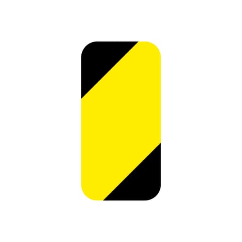 EICHNER Klebesymbol, Rechteck, gelb/schwarz