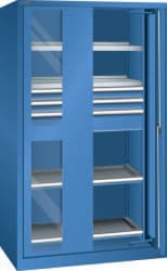 LISTA Schwerlast-Einschwenktürenschrank, 3 Schublade(n)