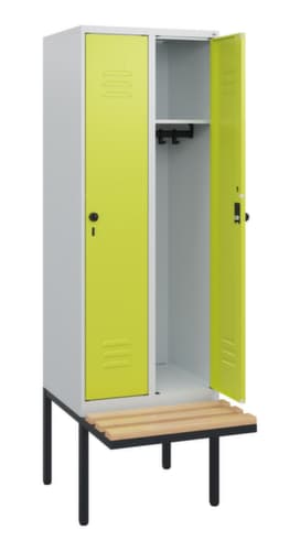 C+P Spind Classic Plus mit Sitzbank, Abteilbreite 300 mm