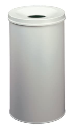 Durable Selbstlöschender Papierkorb, 60 l, lichtgrau, Kopfteil lichtgrau