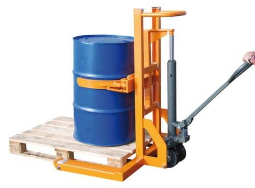 Bauer Fassheberoller FHR 600 K mit Klammermechanismus, 300 kg Traglast
