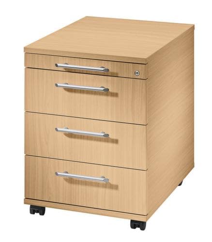 Rollcontainer Terra Nova, 4 Schublade(n), Buche/Buche
