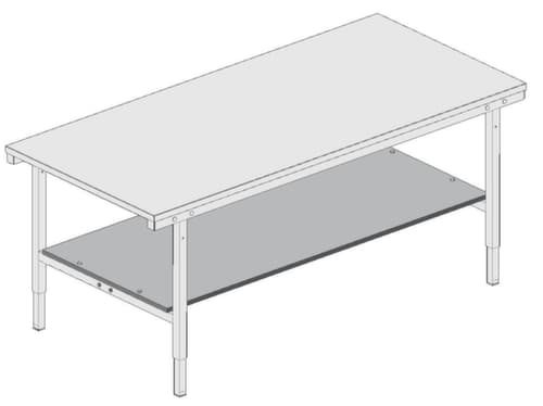 Rocholz Zwischenboden 2000, Breite x Tiefe 1720 x 770 mm