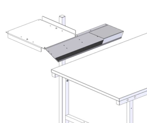 Rocholz Tastatur- und Mausablage 2000 für Packtisch, Höhe 20 mm