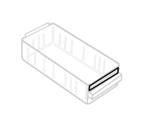 raaco Robustes Klarsichtmagazin 1248-01 mit Metallrahmen, 48 Schublade(n), dunkelblau/transparent