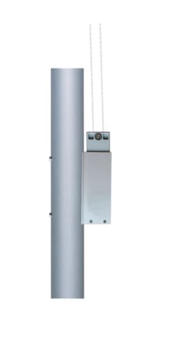 2-teiliger Fahnenmast mit Hissvorrichtung außen