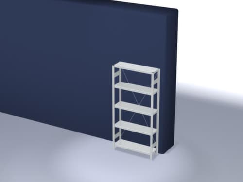 hofe System-Steckregal, Höhe x Breite x Tiefe 2000 x 1060 x 335 mm, 5 Böden