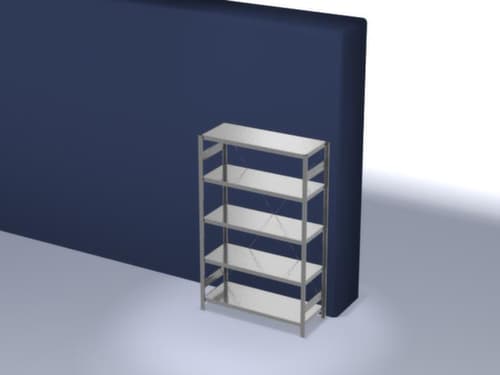 hofe System-Steckregal, Höhe x Breite x Tiefe 2000 x 1360 x 535 mm, 5 Böden
