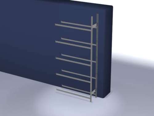 hofe Reifenregal, Höhe x Breite x Tiefe 3000 x 1510 x 435 mm, 5 Ebenen