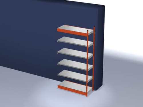 hofe Steckregal, Höhe x Breite x Tiefe 2500 x 1325 x 500 mm, 6 Böden