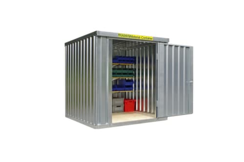 Säbu Verzinkter Materialcontainer FLADAFI® mit Flügeltür