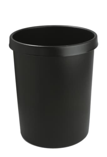 helit Papierkorb für Büro, 45 l, schwarz