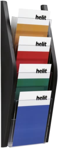 helit Wandbogendisplay "the arc" mit 4 Ablagen, 4 Ablagen, Gestell schwarz