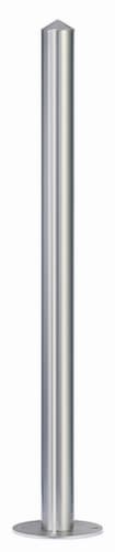 Edelstahl-Sperrpfosten, Höhe 900 mm, zum Aufdübeln