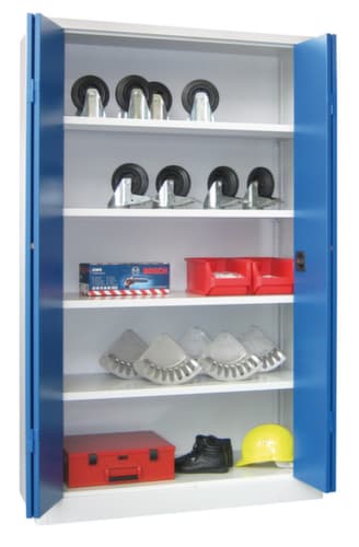 PAVOY Großraum-Falttürenschrank Basis aus Stahlblech