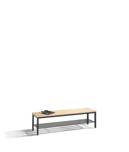 C+P Umkleidebank mit Holzleisten