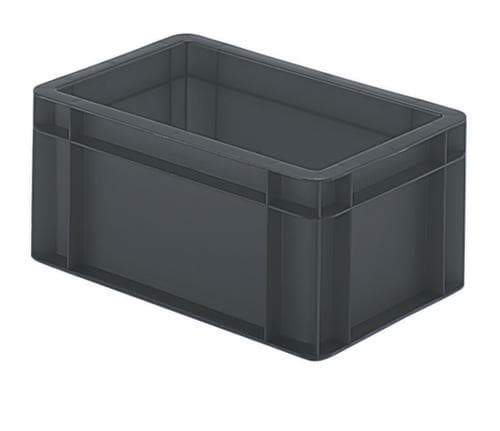 Lakape Euronorm-Stapelbehälter Favorit Wände + Boden geschlossen, grau, Inhalt 5,5 l