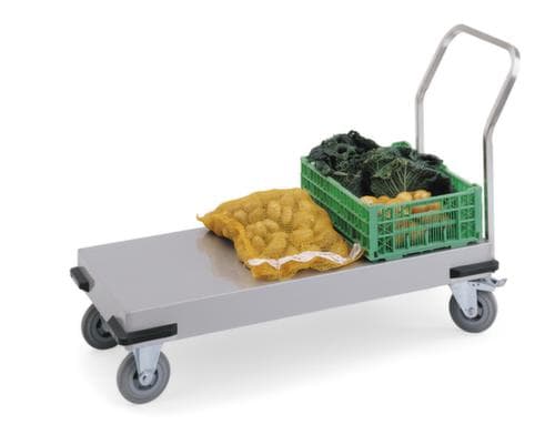 Hupfer Edelstahl-Schiebebügelwagen