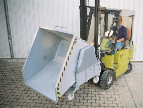 Bauer Kippbehälter mit Rückschwenkautomatik