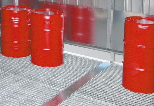 Lacont Gefahrstoff-Container fertig montiert