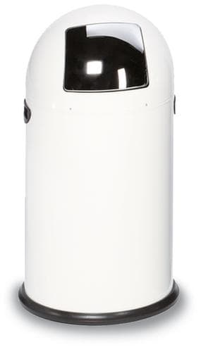 Push-Abfallbehälter, 33 l, weiß