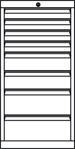 PAVOY Schubladenschrank Basis Plus RAL7035, 8 Schublade(n), RAL7035 Lichtgrau/RAL7035 Lichtgrau