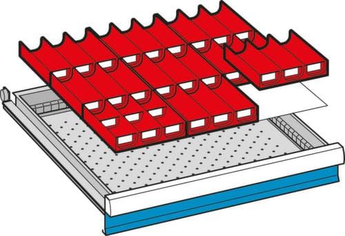 Mulden-Set für Schubladen 564 mm
