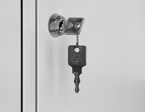C+P Schließfach-Garderobe Classic mit 5 Fächern, Breite 740 mm