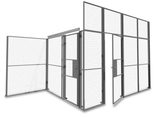 TROAX Wand-Aufsatzelement Standard für Trennwandsystem, Breite 700 mm