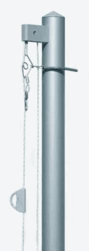 2-teiliger Fahnenmast mit Hissvorrichtung außen