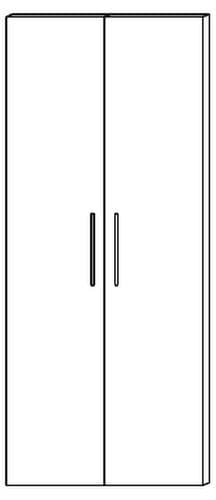 Doppel-Flügeltür Terra Nova für Büroregal, Höhe x Breite 1880 x 800 mm
