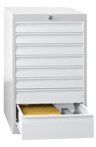 PAVOY Schubladenschrank Basis Plus RAL7035, 5 Schublade(n), RAL7035 Lichtgrau/RAL7035 Lichtgrau