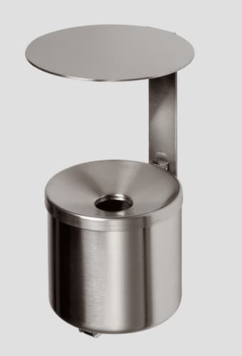 VAR Edelstahl-Wandascher WH 16 mit Dach