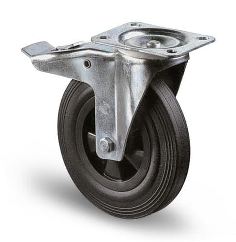 BS-ROLLEN Vollgummi-Rad, Traglast 135 kg, Vollgummi-Bereifung