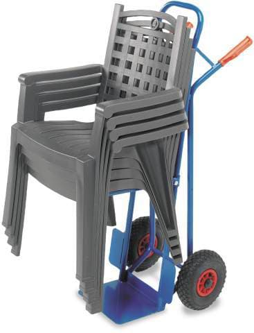 Rollcart Stuhlkarre, Traglast 250 kg, Vollgummi-Bereifung