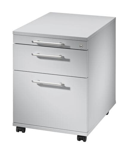 Rollcontainer Solid mit HR-Auszug, 1 Schublade(n), weiß/weiß
