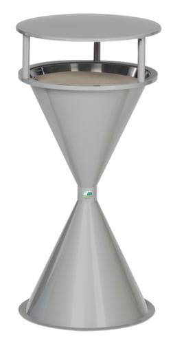 Schutzdach für Standascher, RAL9006 Weißaluminium