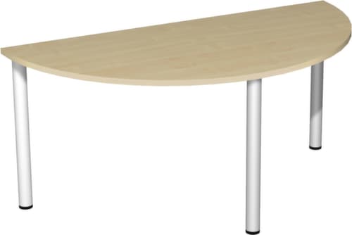 Gera Konferenztisch Basis, Breite x Tiefe 1600 x 800 mm, Platte Ahorn
