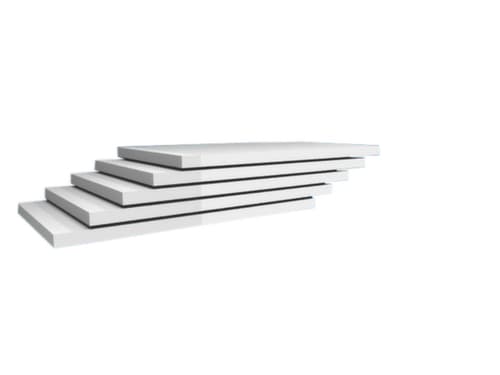 hofe Fachboden für Lagerregal, Breite x Tiefe 1000 x 600 mm, RAL7035 Lichtgrau