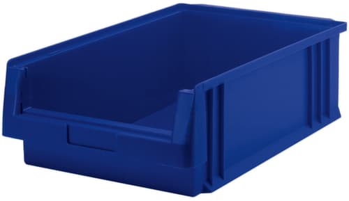 Lakape Stapelbarer Sichtlagerkasten Eco rollenbahngeeignet, blau, Tiefe 500 mm, Polypropylen