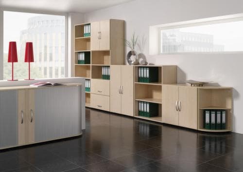 Gera Büro-Kombischrank Milano mit offenen Fächern