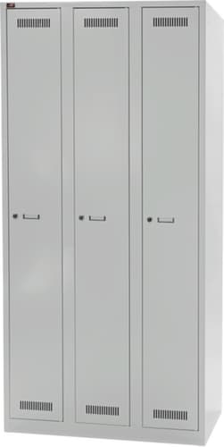 Bisley Garderobenschrank Light lichtgrau mit 3 Abteilen