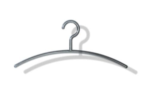 5 Kleiderbügel aus Stahl, silber