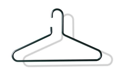 5 Kleiderbügel aus Aluminium, schwarz