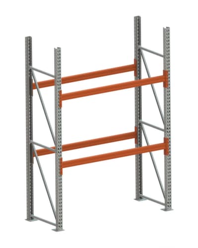 META Palettenregal MULTIPAL für 3 Paletten, 1825 mm breit, 3 Lagerebenen