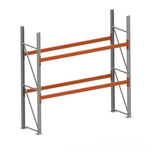 META Palettenregal MULTIPAL für 6 Paletten, 2870 mm breit, 3 Lagerebenen